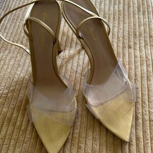 Gianvito Rossi Gold Strappy Heels